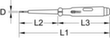 KS Tools Spannungsprüfer Technische Zeichnung 1 S