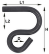 KS Tools Universal-Achshebel-Haken Standard 2 S