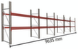 META Palettenregal MULTIPAL für 30 Paletten, 9635 mm breit, 2 Lagerebenen