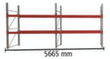 META Palettenregal MULTIPAL für 18 Paletten, 5665 mm breit, 3 Lagerebenen