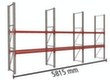 META Palettenregal MULTIPAL für 18 Paletten, 5815 mm breit, 3 Lagerebenen