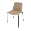 Quadrifoglio Besucherstuhl Clue, Sitz beige, 4-Fußgestell