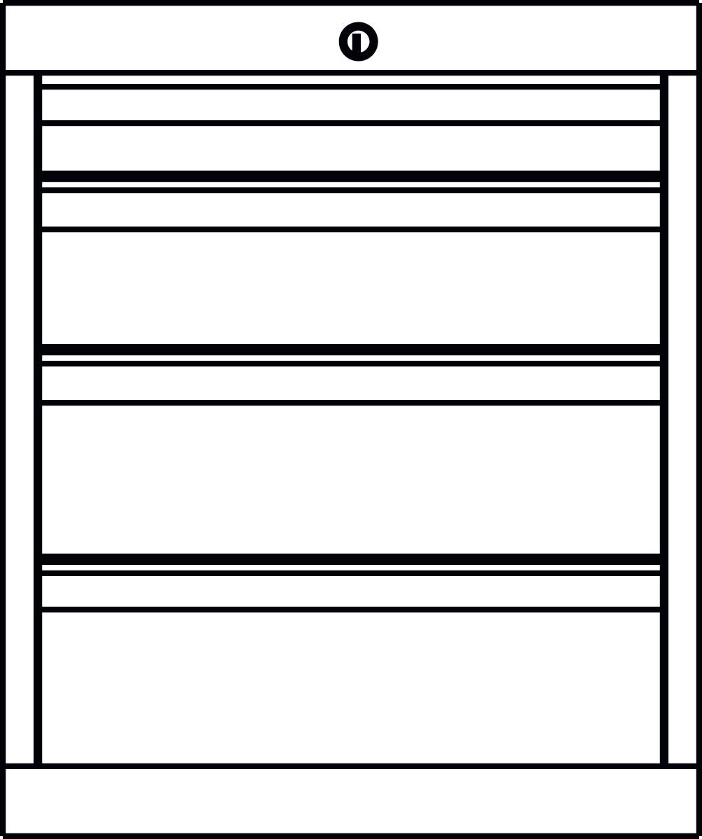 PAVOY Schubladenschrank Basis Plus Technische Zeichnung 1 ZOOM