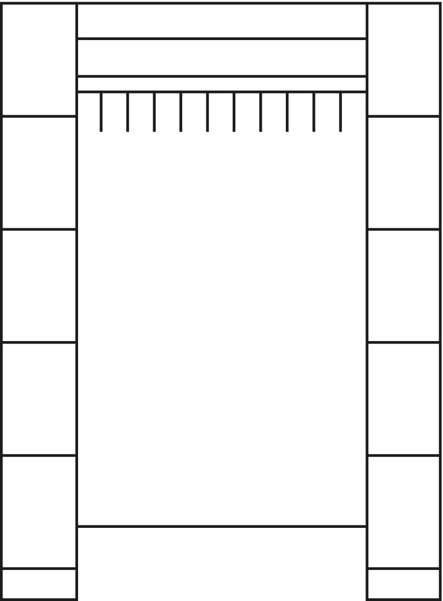 C+P Schließfach-Garderobe Classic mit bis zu 20 Fächern Technische Zeichnung 3 ZOOM