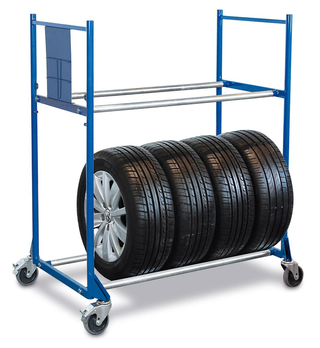 VARIOfit Reifenwagen für 8 Reifen, Traglast 300 kg, 2 Etagen Milieu 1 ZOOM