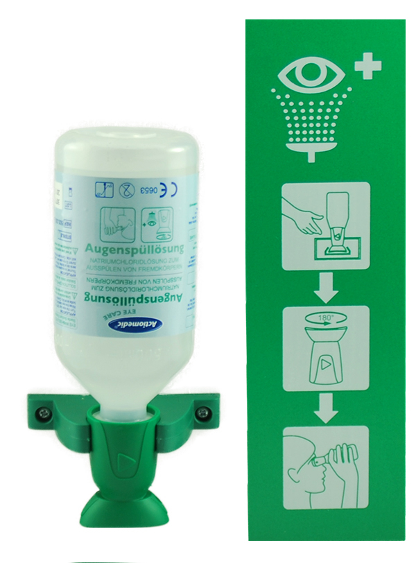 actiomedic Augenspülstation, 1 x 500 ml Kochsalzlösung Standard 1 ZOOM