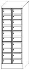 PAVOY Postverteilschrank Basis mit Postschlitzen Technische Zeichnung 3 ZOOM