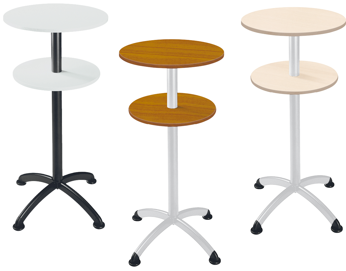 Stehtisch mit 2 Platten Standard 1 ZOOM