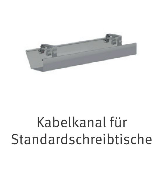 Nowy Styl Kabelwanne E10 für Schreibtisch Standard 1 ZOOM