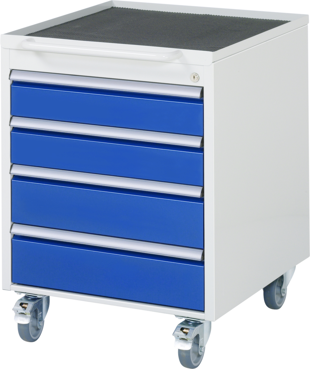 RAU Rollcontainer, 4 Schublade(n), RAL7035 Lichtgrau/RAL5010 Enzianblau Standard 1 ZOOM