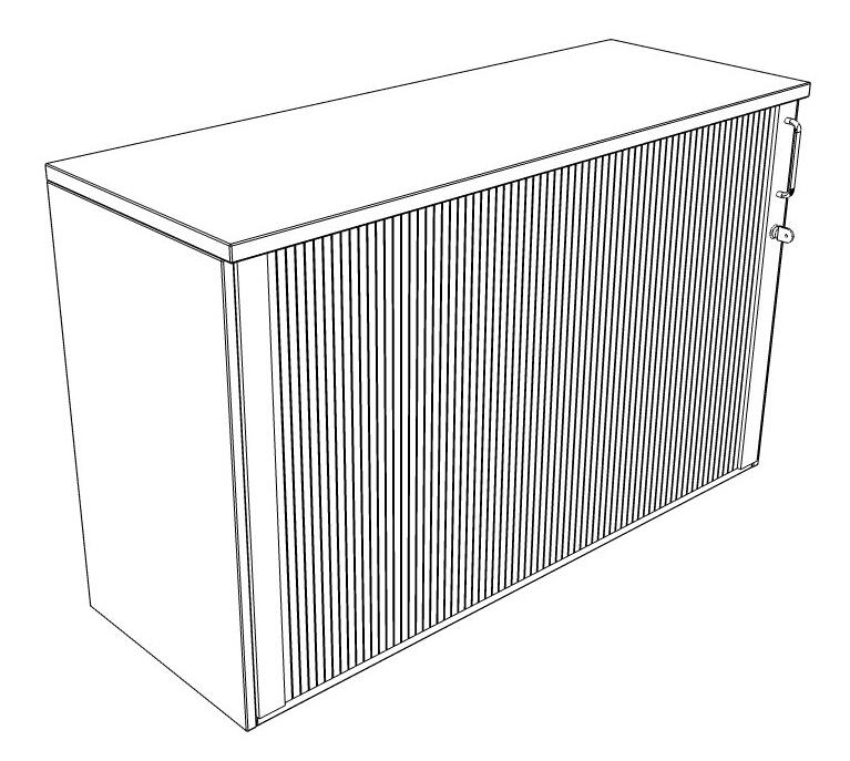 Nowy Styl Querrollladenschrank E10 Technische Zeichnung 3 ZOOM