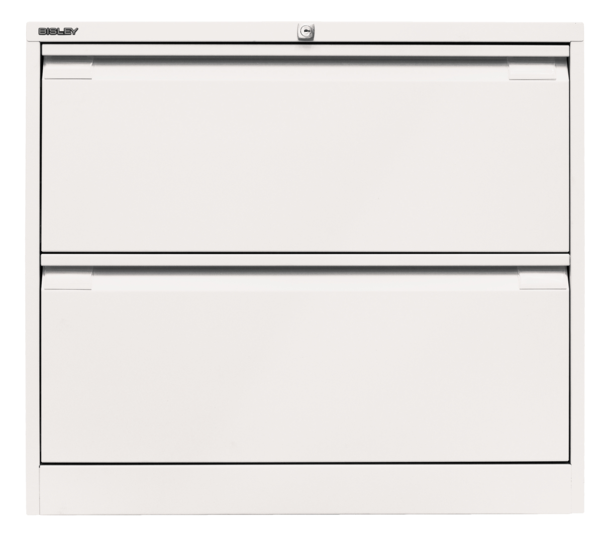 Bisley Hängeregistraturschrank, 2 Auszüge, verkehrsweiß/verkehrsweiß