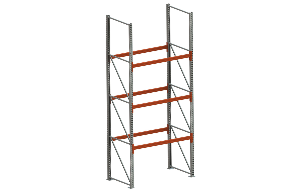 META Palettenregal MULTIPAL für 8 Paletten, 1825 mm breit, 4 Lagerebenen
