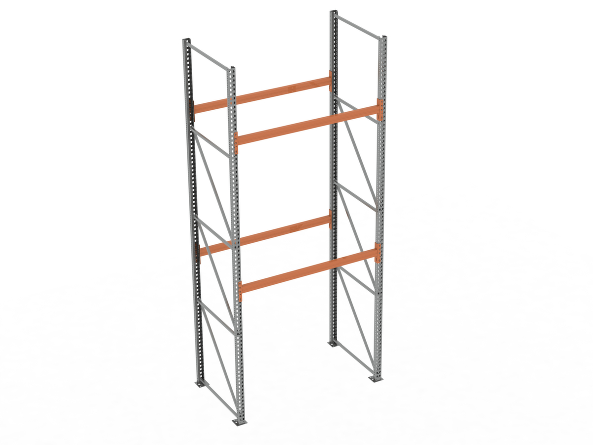 META Palettenregal MULTIPAL für 6 Paletten, 1995 mm breit, 3 Lagerebenen