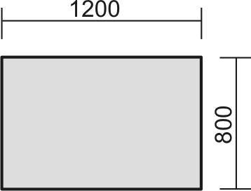 Gera Höhenverstellbarer Schreibtisch Pro mit C-Fußgestell Technische Zeichnung 2 ZOOM