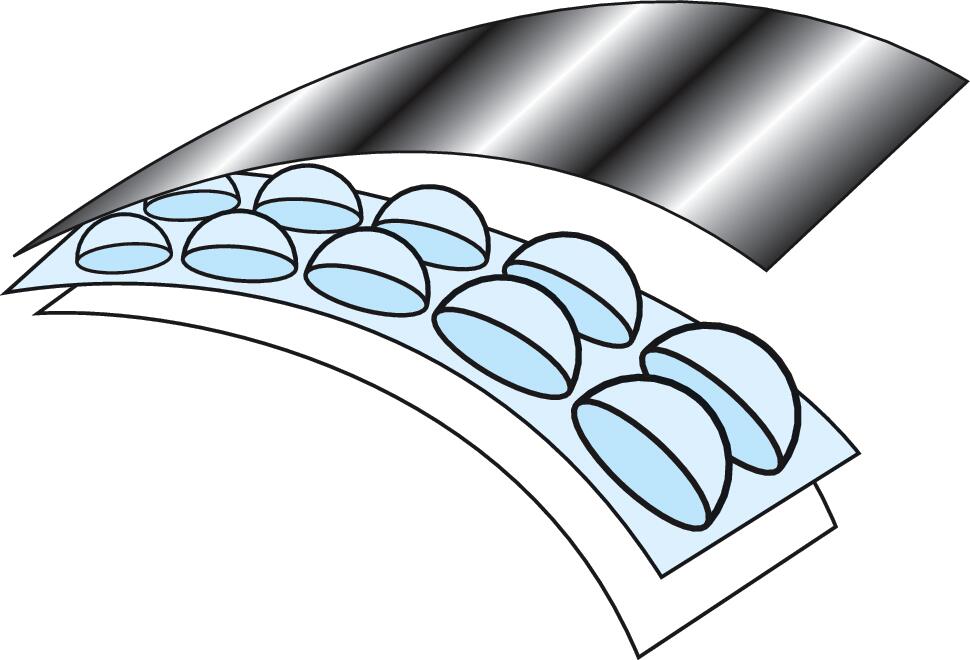 Thermo-Luftpolsterfolie, Länge x Breite 25 m x 1200 mm Technische Zeichnung 1 ZOOM