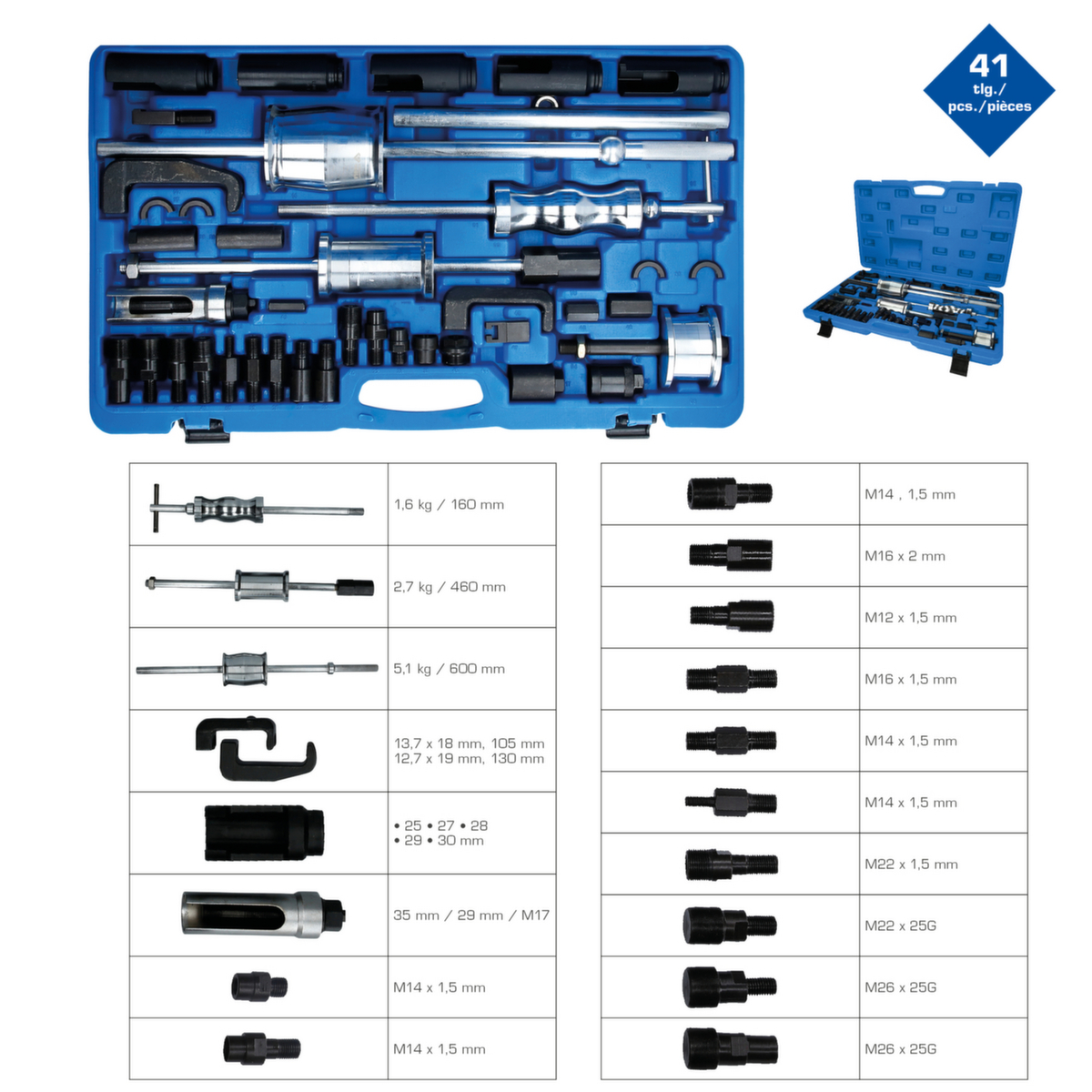 Brilliant Tools Injektor-Auszieher-Satz Standard 2 ZOOM