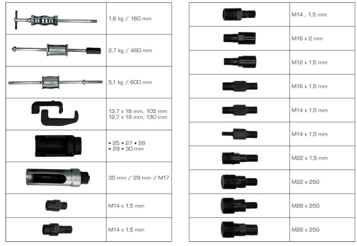 Brilliant Tools Injektor-Auszieher-Satz Standard 10 ZOOM