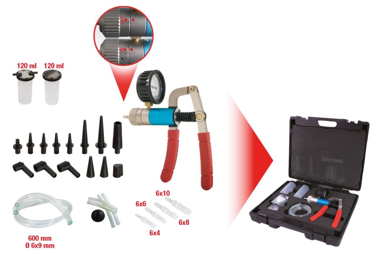 KS Tools Druck- und Unterdruckpumpen-Satz Standard 2 ZOOM