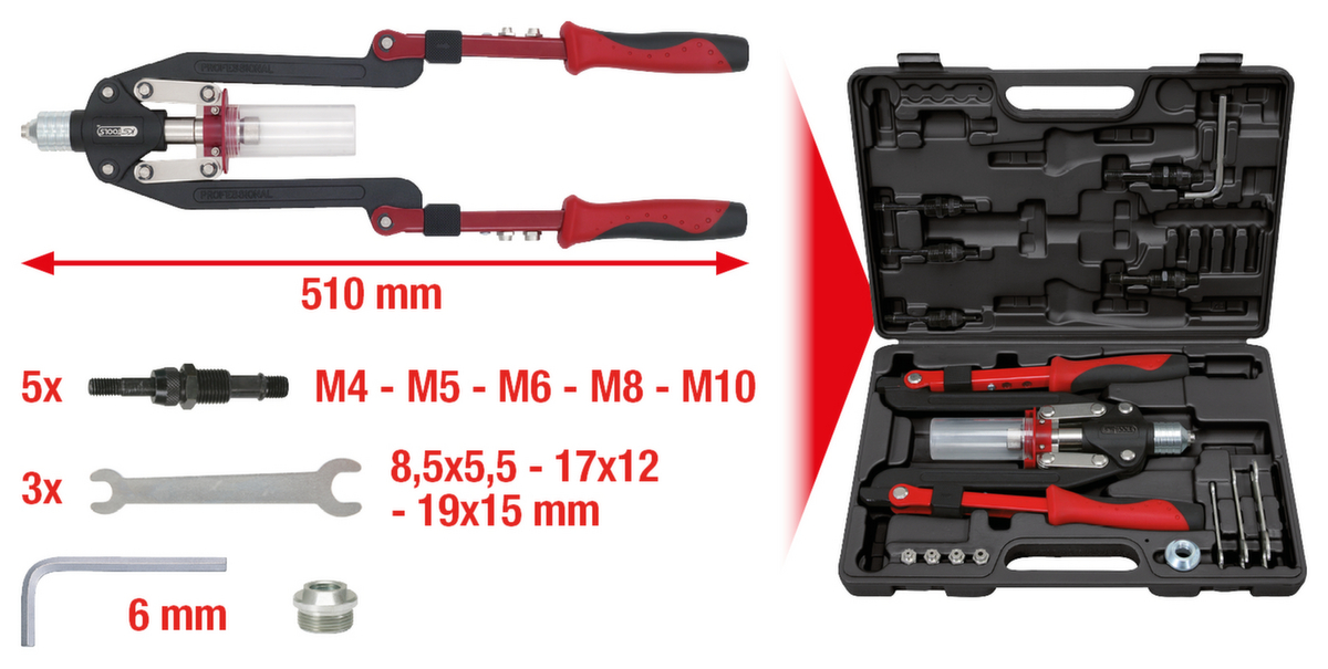 KS Tools Universal-Nietzangen-Satz Standard 2 ZOOM