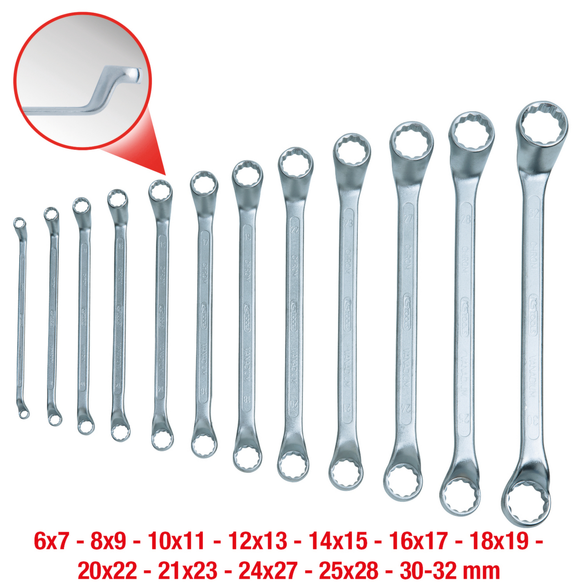 KS Tools Doppel-Ringschlüssel-Satz Standard 2 ZOOM