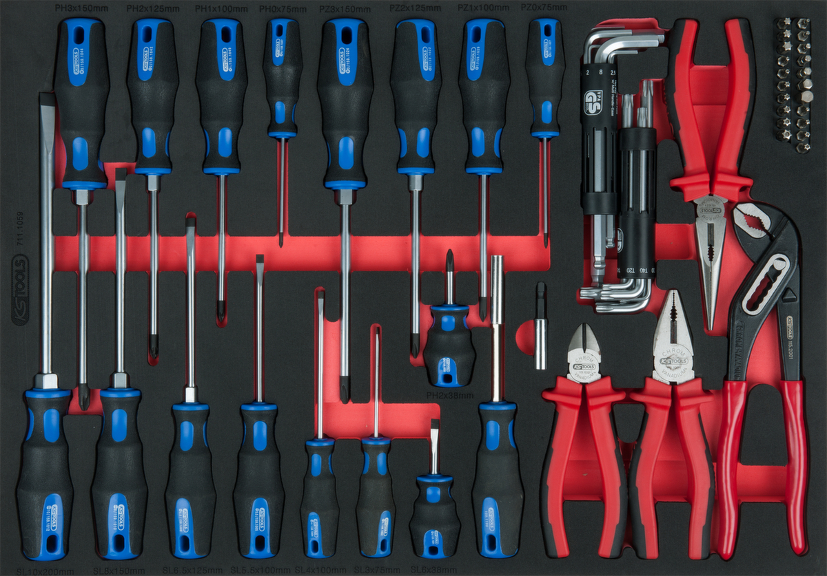 KS Tools Zangen- und Schraubendreher-Satz Standard 2 ZOOM