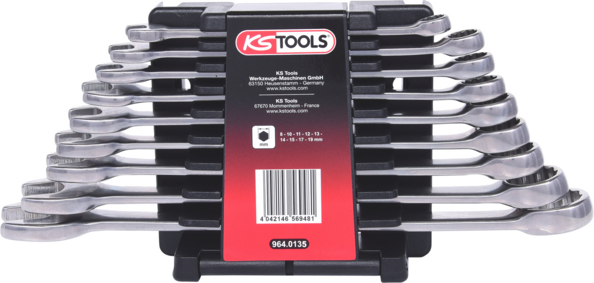 KS Tools EDELSTAHL Ringmaulschlüssel-Satz Standard 2 ZOOM