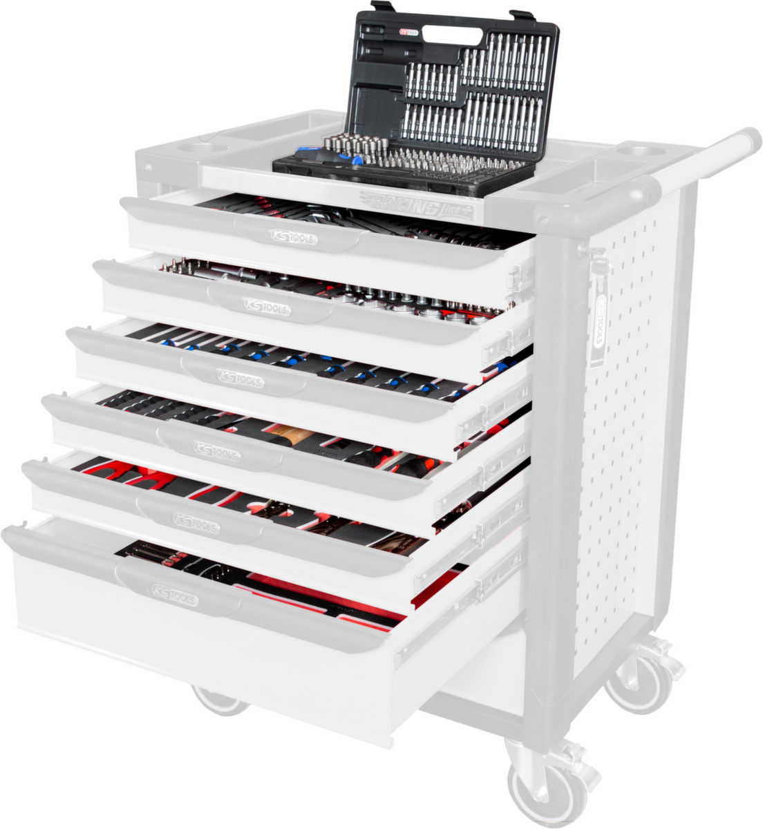 KS Tools Universal-Systemeinlagen-Satz für 6 Schubladen mit 598 Premium-Werkzeugen Standard 3 ZOOM