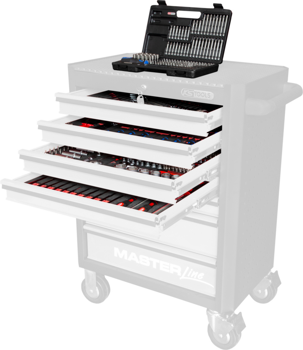 KS Tools Universal-Systemeinlagen-Satz für 4 Schubladen mit 515 Premium-Werkzeugen Standard 4 ZOOM