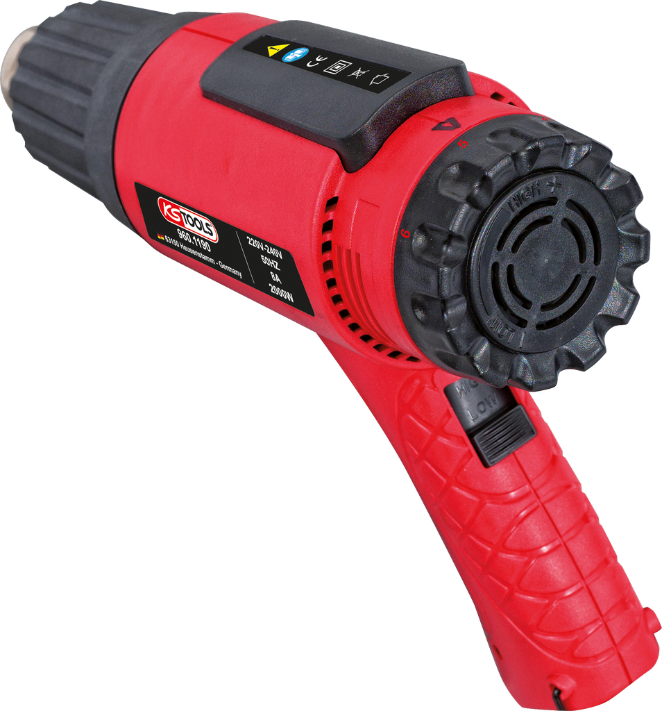 KS Tools Heißluft-Gerät Satz inkl. 4 Aufsätze Standard 4 ZOOM