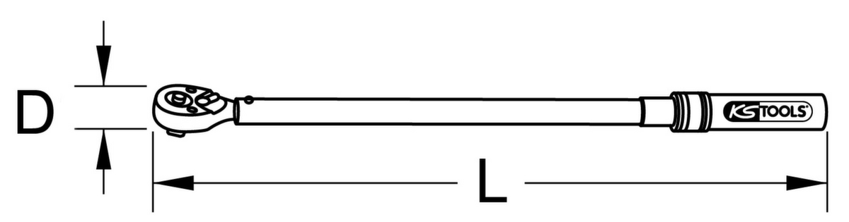 KS Tools 3/4" Industrie Drehmomentschlüssel Standard 8 ZOOM