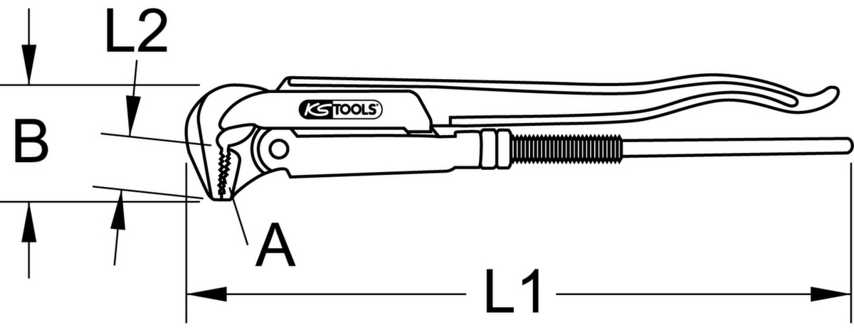 KS Tools Eckrohrzange Standard 5 ZOOM