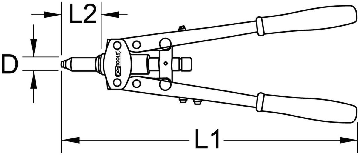 KS Tools Universal-Nietzange Standard 5 ZOOM