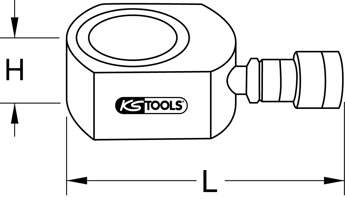 KS Tools Flach-Hydraulik-Zylinder Standard 7 ZOOM