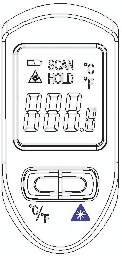 KS Tools Infrarot-Thermometer Standard 5 ZOOM