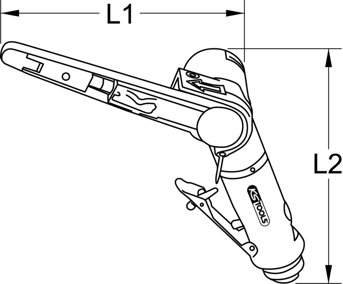 KS Tools Druckluft-Bandschleifer Standard 9 ZOOM