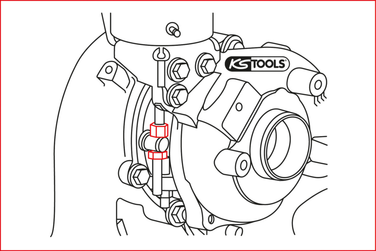 KS Tools Turbolader Spezial-Schlüssel für VAG Technische Zeichnung 1 ZOOM