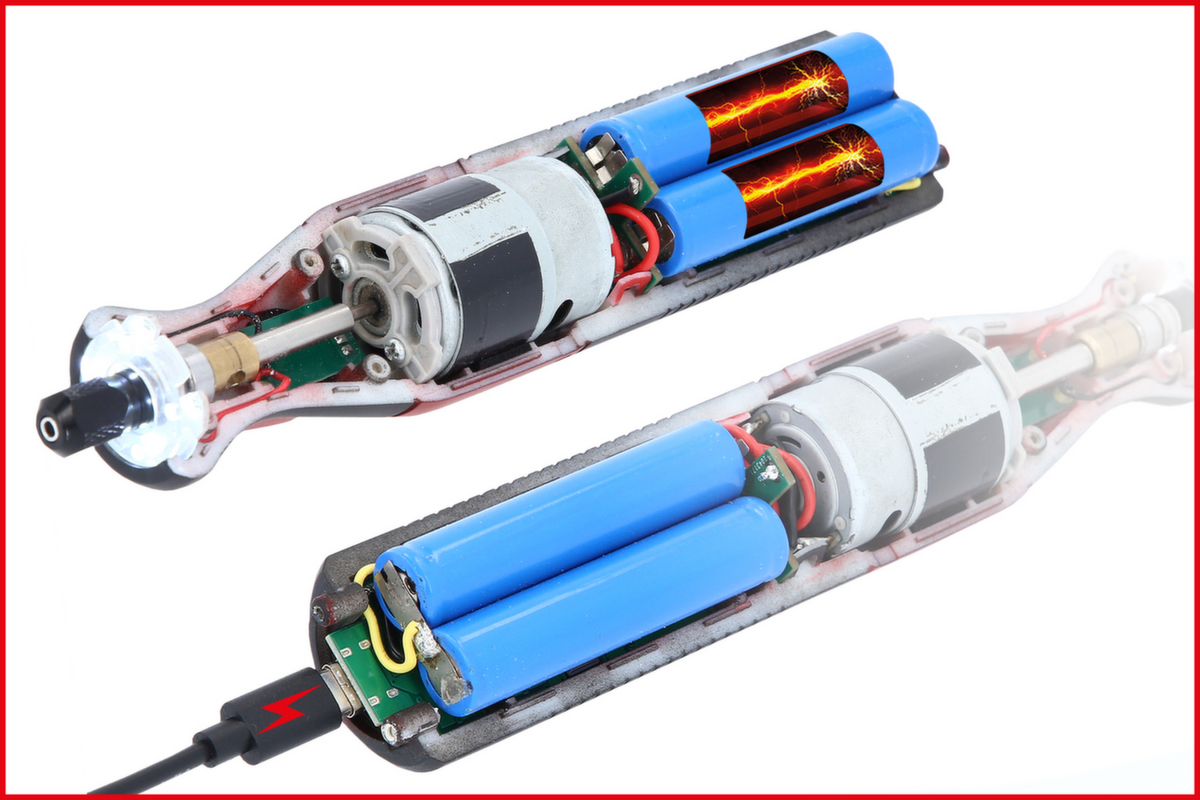 KS Tools eMONSTER Akku-Multifunktionswerkzeug-Satz mit 50 Zubehörteilen Detail 2 ZOOM