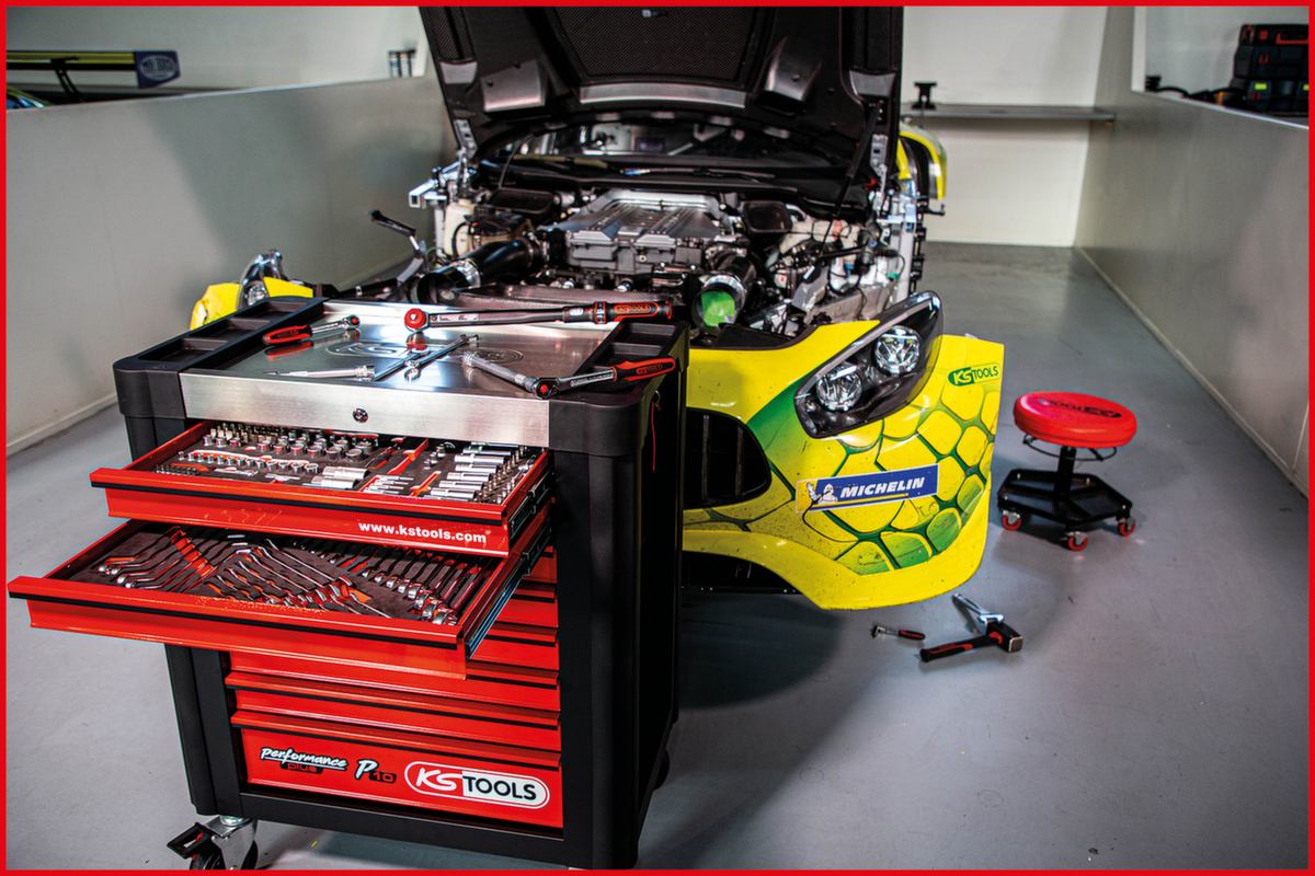 KS Tools Performanceplus Werkstattwagen-Satz P10 mit 279 Werkzeugen für 5 Schubladen Milieu 2 ZOOM