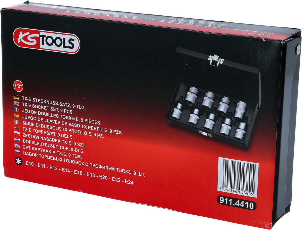 KS Tools 1/2" Torx-E-Stecknuss-Satz Standard 5 ZOOM