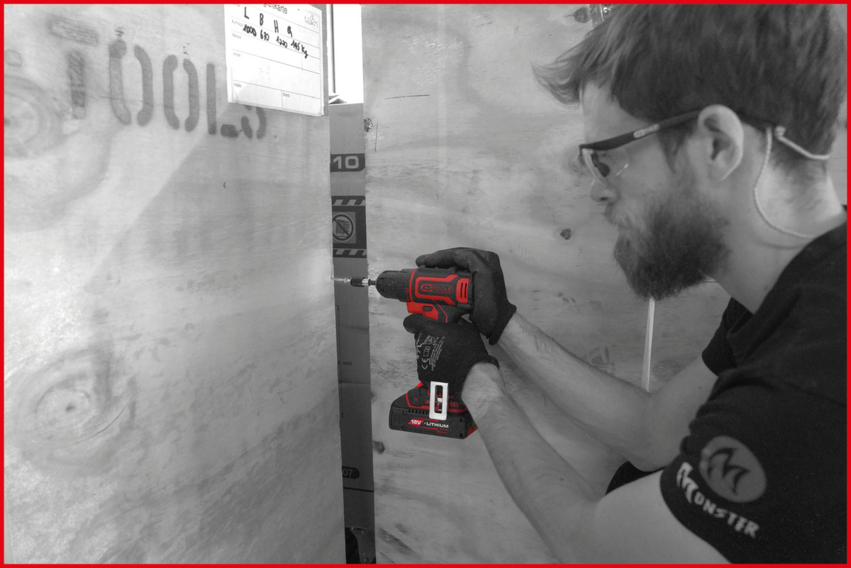 KS Tools eMONSTER Brushless-Akku-Bohr-Schrauber-Satz Milieu 3 ZOOM