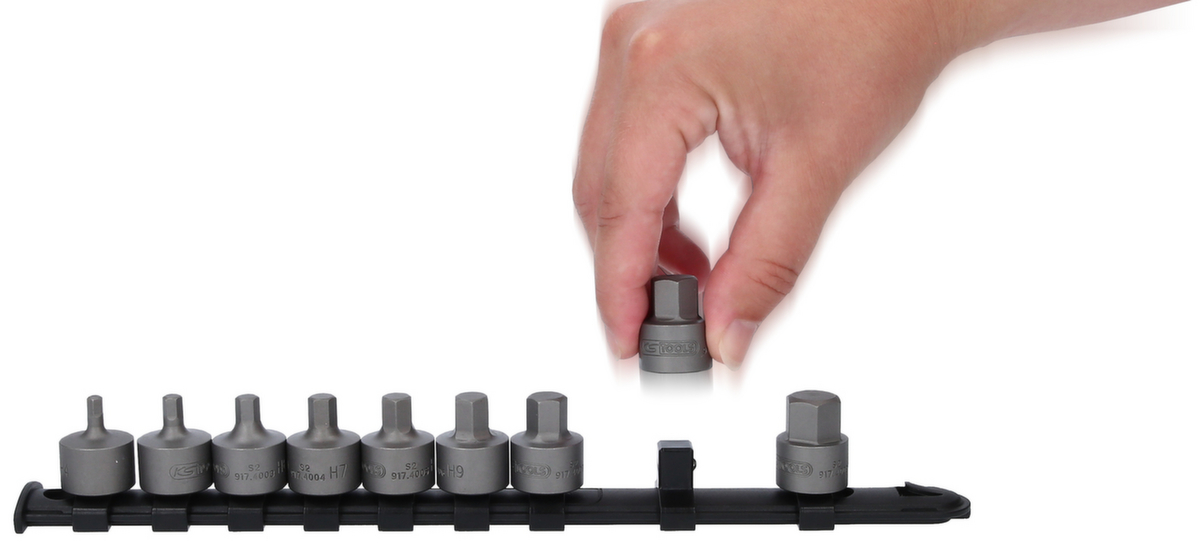 KS Tools 3/8" Bit-Stecknuss-Satz Innensechskant Milieu 2 ZOOM
