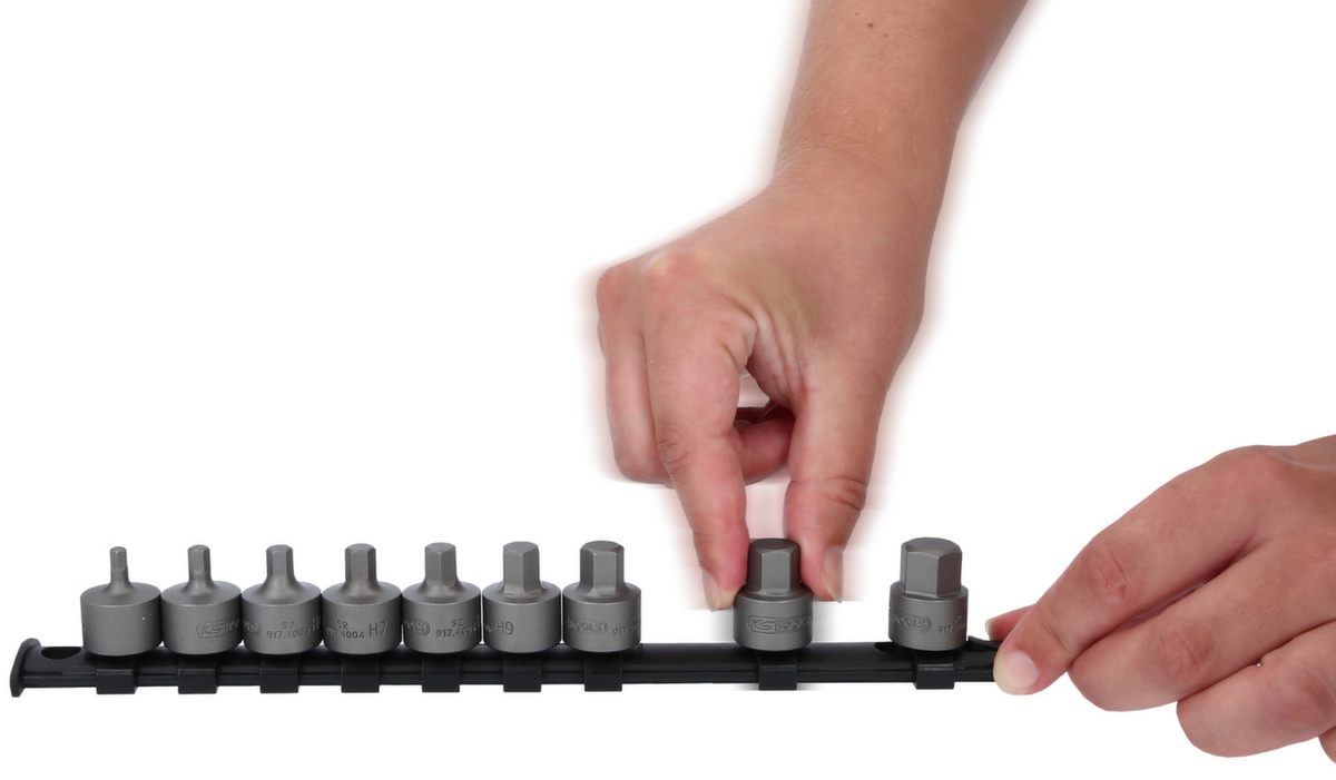 KS Tools 3/8" Bit-Stecknuss-Satz Innensechskant Milieu 1 ZOOM