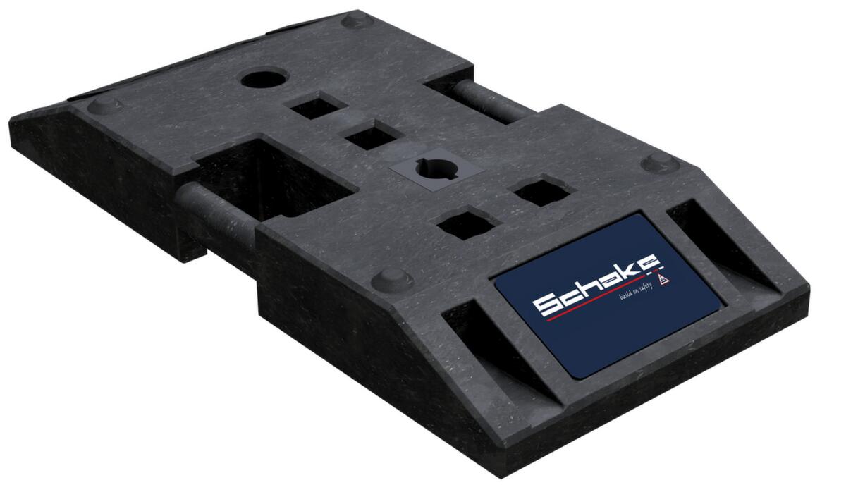 Schake Fußplatte für Schrankenzaun Standard 3 ZOOM