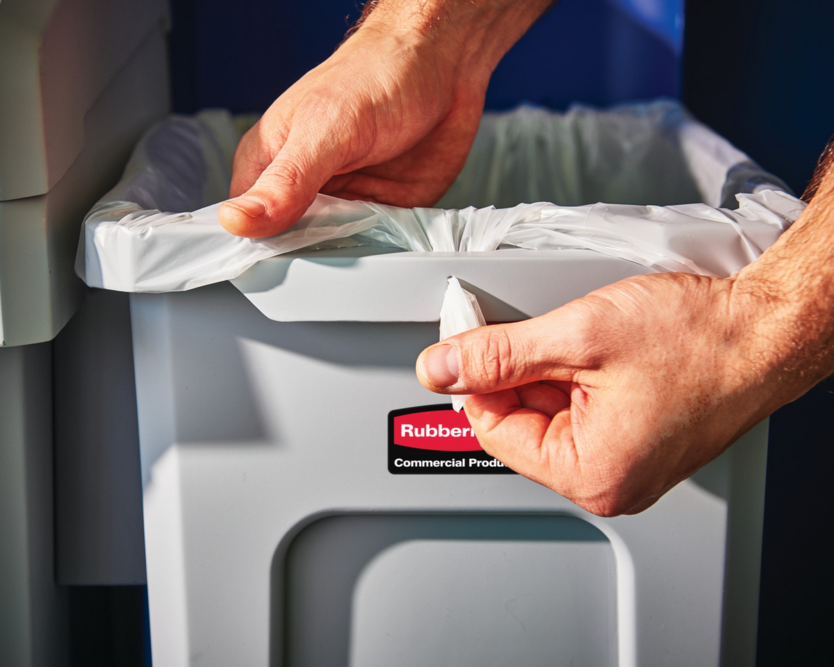 Rubbermaid Abfallbehälter Slim Jim® Starter, 87 l, grau Milieu 4 ZOOM