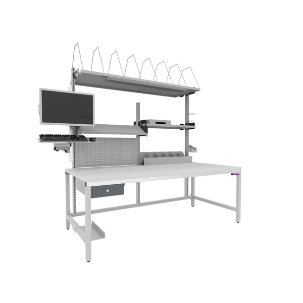 ERGO-line Elektrisch hvst. Arbeitstisch BASIC 7 Standard 1 ZOOM