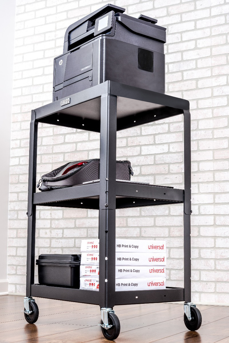 Robuster Beistellwagen für elektronische Geräte Milieu 3 ZOOM