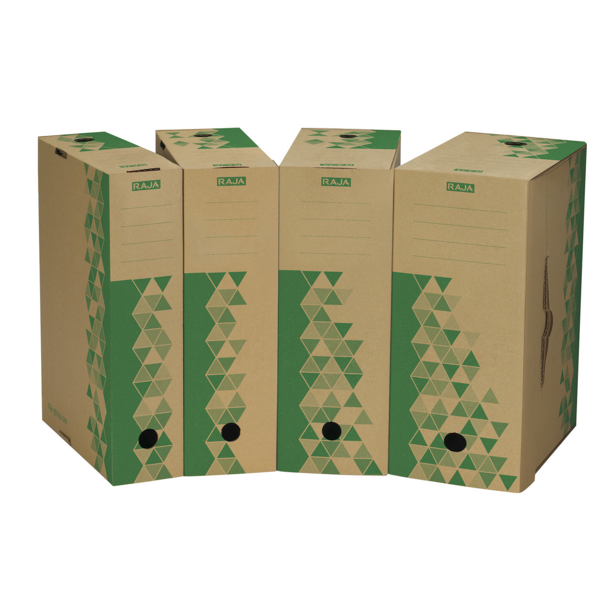 Braune Aktenkartons RAJA 100% recycelt Standard 1 ZOOM