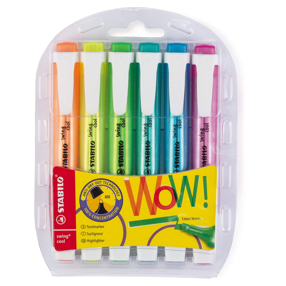 Textmarker Set Stabilo Standard 1 ZOOM