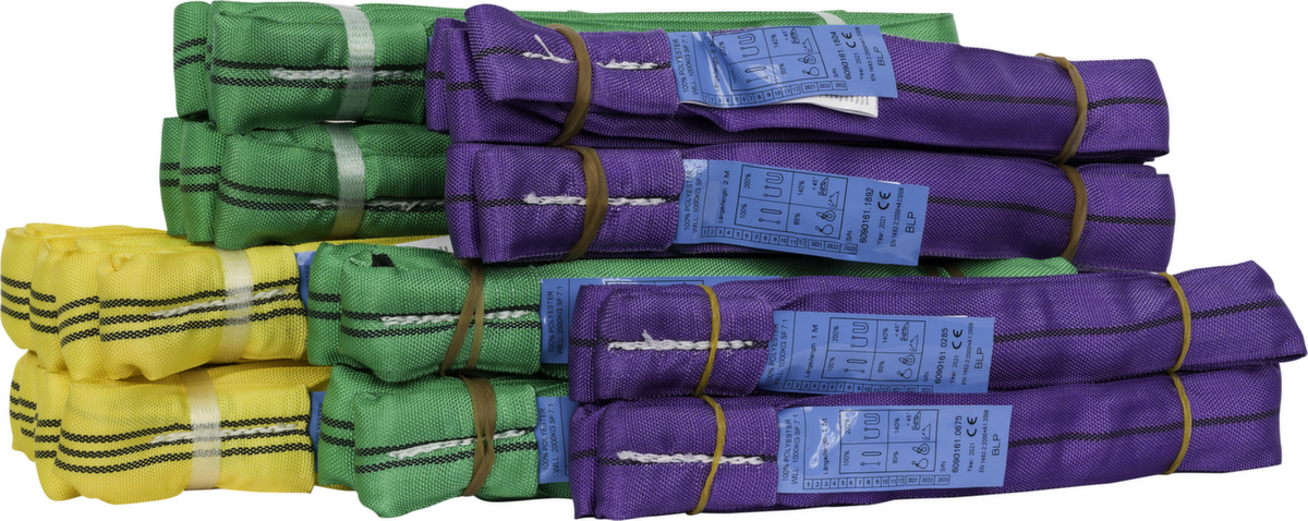 Rundschlingen-Set 10-tlg. mit Tasche Standard 3 ZOOM